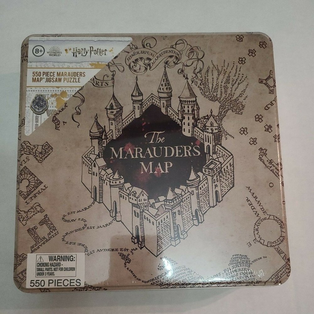 New Harry Potter Marauders Map Family Jigsaw Puzzle 550 Piece In Collectible Tin